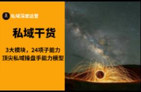 3大模塊，24項子能力，頂尖私域操盤手能力模型