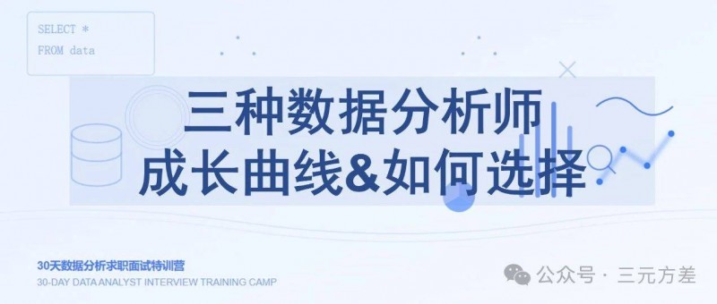 三種數據分析師成長曲線 amp;如何選擇