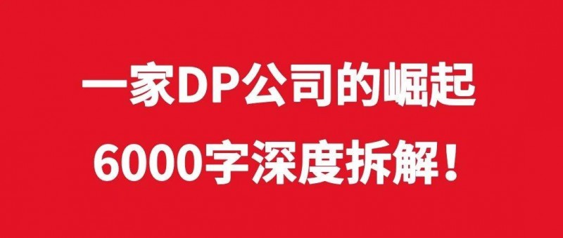 一家DP公司的崛起，6000字深度拆解！