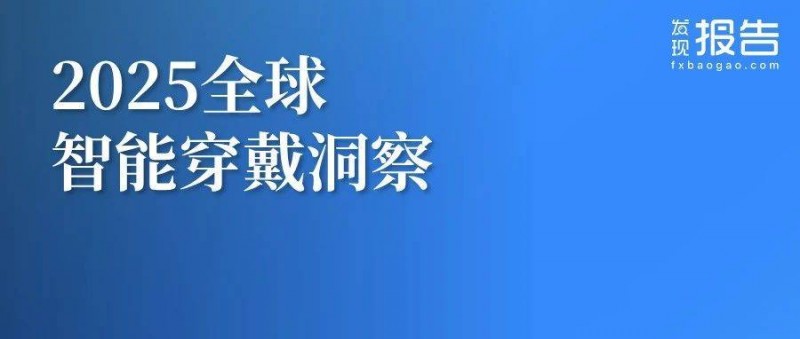 2025全球智能穿戴市場(chǎng)洞察報(bào)告
