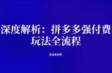 深度解析 拼多多強(qiáng)付費(fèi)玩法全流程